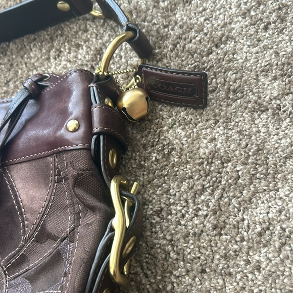 COACH Signature Zoe Mosaic Patchwork Hobo Bag and Wallet - Picture 9 of 14